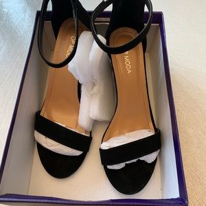 Top Moda Black Dress Shoes 8.5